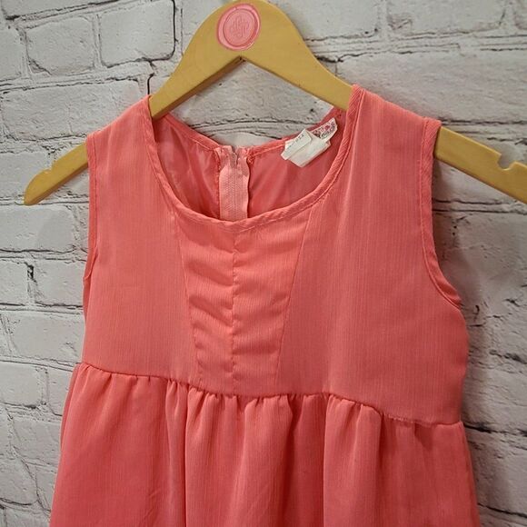 𝅺PINK heart High low Pink Tank Top Dress - Picture 9 of 15